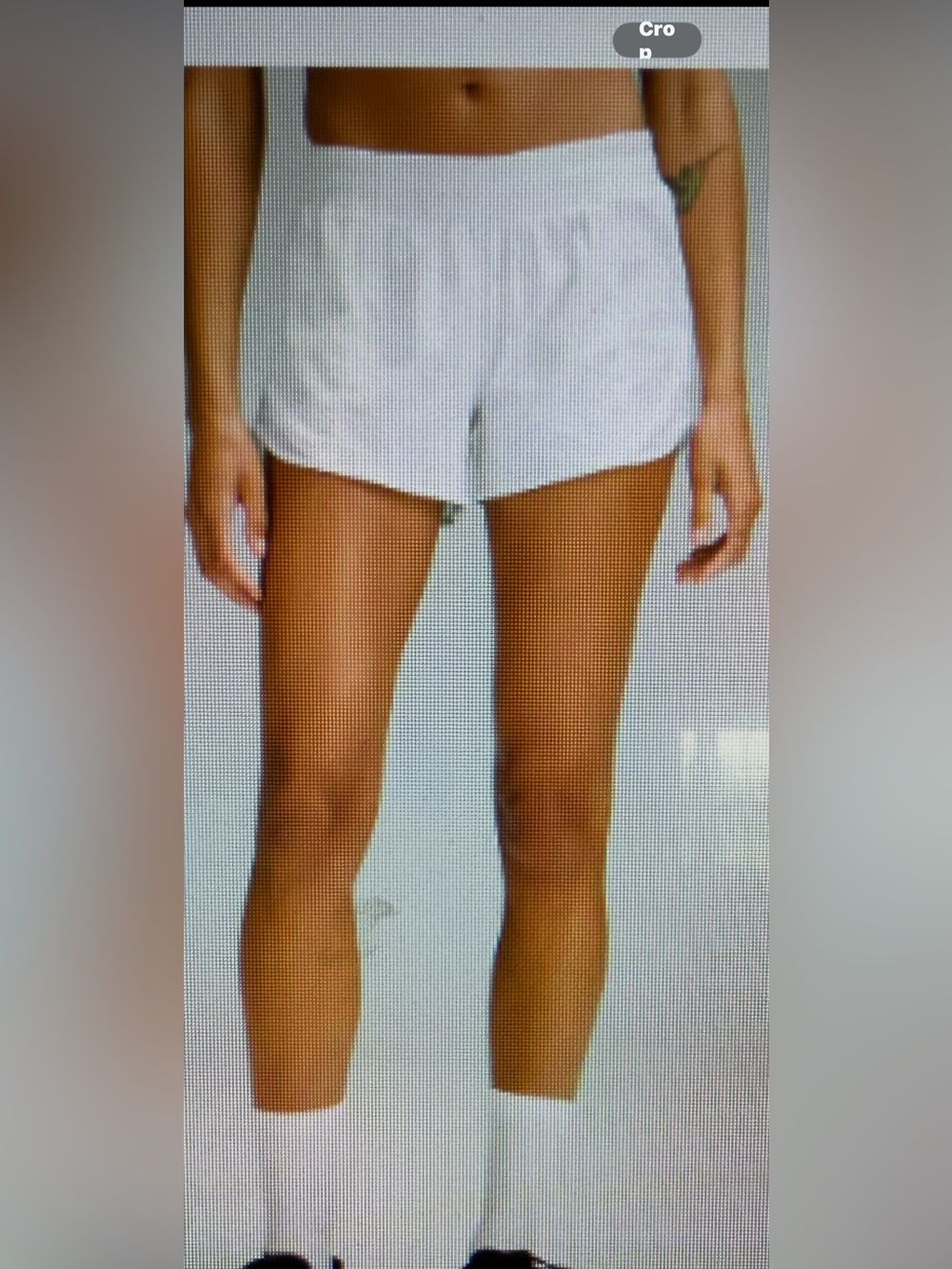 lululemon athletica White low rise hotty hots  Running Shorts